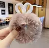 Diadema de Peluche Estéreo Súper Linda con Orejas de Conejo para Otoño e Invierno, Lazo para el Cabello Lindo con Corazón de Niña, Accesorios para el Cabello Populares de Goma