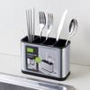 Caixa de Armazenamento Personalizada para Hashis Divisória Rack de Armazenamento de Utensílios de Mesa de Aço Inoxidável Vários Estilos Cozinha Hashis Colher Caixa de Armazenamento