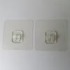 Hebilla adhesiva transparente sin costuras, directa de fábrica, para caja de almacenamiento de pared sin perforaciones, estante de almacenamiento de hierro, hebilla adhesiva