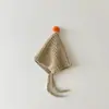 Gorro Coreano para Bebé Qiunan Otoño e Invierno Marca de Letra Gorro de Punto para Bebé Capucha Fina Protectora para Orejas de Bebé