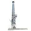 Torre de Chaminé de Aço Inoxidável Anticorrosiva, Torre de Emissão de Gases Industriais Resistente ao Vento e Estável, Torre Especial para Chaminés de Aço Inoxidável em Usinas de Energia