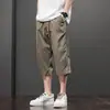 Pantalones Casuales, Transpirables y Versátiles, Adecuados para Verano, Pantalones Cortos Finos de Verano para Hombre, Pantalones Cortos Rectos Holgados de Talla Grande para Hombre