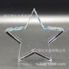 Estrella de cristal de cinco puntas tallada blanca en blanco adornos de oficina de negocios vidrio cristal k9 cuadrados se pueden personalizar cualquier tamaño