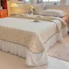 Juego de tres piezas de cubierta de cama de algodón puro, sábana de cama acolchada de una pieza totalmente de algodón, cubierta de tatami kang, antideslizante, nuevo modelo 2026, apto para todas las estaciones