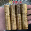 Caja Porta Palillos Dorada de Nanmu Estilo Nuevo, Porta Palillos Portátil Creativo, Talla Pequeña de Madera para el Hogar Yiming Xianyuan