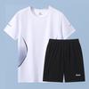 Ropa deportiva de secado rápido para hombre, de seda helada, para otoño e invierno, de manga corta, para correr por la mañana, con plumas, para entrenamiento de baloncesto