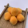 Directo de fábrica gorro de Navidad bola de pelo de punto guardería hecho a mano DIY bola de felpa color mixto bola de pelo de polipropileno