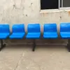 Sillas de Plástico con Respaldo para Cancha de Baloncesto, Sillas de Espera para Infusión Hospitalaria, Taburetes para Áreas Públicas de Parques, Asientos de Descanso para Exteriores