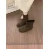 Botas Elásticas de Ante con Punta Redonda First Encounter Ji Estilo Nuevo Otoño 2026 Botas Calcetín con Aumento Interno de Altura Botas de Moda Elegantes y Delgadas para Mujer