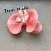 Cabeça de Flor de Orquídea Phalaenopsis Artificial, Textura de Película Impressa em 3D, Buquê Exquisito para Decoração de Casamento e Lembrança