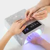 Lámpara recargable para decoración de uñas con decoración de diamantes de imitación, luz UV inalámbrica de secado rápido, secador de uñas UV, lámpara de curado