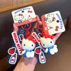 Llavero original de HelloKitty con animación Flip TV, práctico llavero de gato con cuentas de dibujos animados