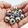 Bolas de Aço Inoxidável 201/304 com Furos Perfurados, Meio Furo Rosqueado Furo Passante Contas de Ferro 8-60mm Bolas de Aço Sólidas Perfuradas