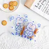 Bolsa simple para empaquetar galletas, linda bolsa para pasteles de copo de nieve, empaque para hornear para dulces y bocadillos pequeños, bolsa autosellante