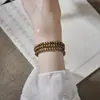 Pulseira Autêntica de Sândalo Verde Argentino Cinco Elementos, Pulseira de Sândalo Estilo Cultural Inspirado no Zen, Venda Direta do Fabricante, Versão para Casal