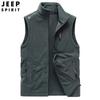 Chaleco cálido de forro polar para hombre JEEP SPIRIT otoño resistente al frío cuello alto chaleco ajustado hombre 2166