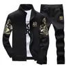 Primavera 2026 Transfronterizo Amazon Moda 3D Versátil Cárdigan Cortavientos Cuello Alto Conjunto Casual Cárdigan + Pantalones de Chándal Dos Piezas
