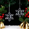 Decoraciones de Copos de Nieve Navideños Arreglo de Escena Navideña Adornos Colgantes Diy Copo de Nieve de 12 Pétalos Colgantes de Decoración Navideña