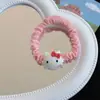 Elástico de Borracha Infantil Kuromi Fofo Alta Elasticidade Sanrio Não Machuca o Cabelo Faixa de Cabeça para Bebê Faixa de Cabelo Corda Colorida