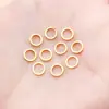 Anillo de Conexión Multicolor de Cobre Multiespecificación Círculo Geométrico Anillo Cerrado Colgante Pendientes Hechos a Mano DIY Accesorios de Joyería para Oreja