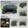 Plataforma hexagonal para tomar el sol de dinosaurio y tortuga grande Refugio para acuario Ultrapequeño Dos en uno Fabricante de Venta Directa Fábrica Transfronteriza Una Pieza