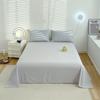 Algodón Puro 100% Algodón Color Sólido Sábana Ajustable Unidad de Una Pieza Dormitorio de Estudiantes Cama Individual/Doble 1.35m m Sábana