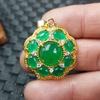 Pingente de Joia Quartzo Verde Jade Rocha Pingente Ovo de Jade Pingente Verde Água Colar com Pingente Pingente de Jade