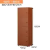 Armário de cinco gavetas para quarto e sala de estar, armário de armazenamento simples de parede, armário de armazenamento de chão estilo nórdico