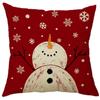 Cross-border Nova fronha de Natal linho impresso Home Sofa Almofada Car Headrest Office Pillow Case
