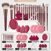 Kit de Pincéis de Maquiagem com 37 Peças, Ferramentas Completas Portáteis de Maquiagem, Pincéis para Base, Pó, Sombra e Kit com Esponja de Beleza, Várias Cores Disponíveis