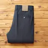 [Lino Tencel] Pantalones Largos de Lino Tencel de Alta Gama Verano Delgados Cintura Elástica Holgados Rectos Pantalones Casuales para Hombre