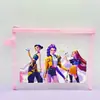 Bolsa de Armazenamento Zootopia A5 Bolsa de Maquiagem de Rede Desenho Animado Transparente Bolsa para Documentos e Papelaria Desenho Animado