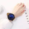 Reloj distintivo estilo coreano Harajuku para estudiantes mujeres Estilo coreano Simple Moderno Retro Cielo Estrellado Casual Hombres bigbang