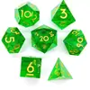 Dados de Resina Juego de Mesa DND Dungeons & Dragons COC Juego de Rol TRPG Cthulhu Poliedros D4-D20 Set de 7 Piezas