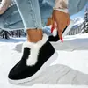 Nuevas Botas de Algodón de Invierno con Forro Espeso y Añadido de Lana, Botas de Mujer Transfronterizas, Botas de Nieve Cálidas y a Prueba de Frío, Botines Cortos de Moda sin Cordones