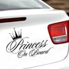 Comercio exterior al por mayor Pegatinas para coche Princess Baby On Board Pegatinas para coche Crown Princess A262