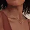 Amazon Transfronterizo Collar Nuevo de Clip de Papel, Moda y Sencillo Estilo Ins Fresco y Elegante Gargantilla para Mujer con Personalidad Única
