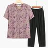 Camisa de verano para abuela de mediana edad y anciana, traje de manga corta, top para madre, ropa suelta para esposa de 70 y 80 años