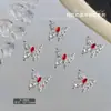 Acessórios de Nail Art Transfronteiriços Borboleta Novo Estilo Colorido Diamante Marquise Tridimensional Vazado Diamante Incrustado Borboleta Liga de Zinco Decorações de Unha Borboleta