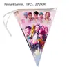 Venta Caliente Grupo Bruja Cazadora Kpop Periférico Bandera de Cumpleaños Cadena de Banderines Decoración de Fiesta Suministros Arreglo de Regalo de Primer Cumpleaños