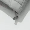 Chaqueta de Plumón para Hombre de Invierno Holgada Casual Color Sólido Diseño a Cuadros Sentido de Diseño Cuello Alto Abrigo Protección contra el Frío Calidez Dobladillo con Cordón