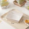 Caja Cortadora de Pastel de 3 Pulgadas 4 Pulgadas Tiramisú Lasaña Pastel Vasco Caja de Empaque para Postre Altura
