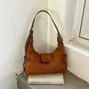 Bolso Versátil de Gamuza y Felpa Estilo Coreano para Mujer Otoño Retro Lujo Ligero Mate Tacto de Alta Gama Bolso de Hombro Único Cruzado