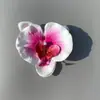 Simulação Película Impressa em 3D Cabeça de Flor Phalaenopsis Amazon PU Impermeável Decoração de Cabeça de Flor Phalaenopsis Phalaenopsis em Estoque
