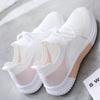 Flyknit sapatilha feminina de malha primavera e verão velho Pequim plana casual sapatos de malha respirável estudante macio inferior tênis de corrida atacado