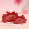 Anillo de Madera Creativo de Lujo Ligero 2026 Nuevo Estilo Bolsa de Dulces de Boda Caja de Boda Caja de Regalo de Boda Morada de Gama Alta