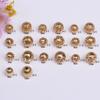 Ouro 14K Preenchido com Cor Preservada Bola Vazada Contas de Cobre Acessórios de Joalheria DIY Colar Pulseira Material Espaçador Contas Atacado