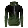 Ropa deportiva para hombre transfronteriza, sudadera con forro polar para hombre de otoño e invierno, ropa casual para hombres jóvenes, impresa por inyección de tinta, corte ajustado, estilo de moda para hombre