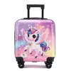 Maleta de Dibujos Animados para Niñas, Equipaje de Mano, Maleta Linda con Ruedas Universales, Caja de Regalo, Maleta Infantil con Contraseña