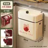 Cubo de Basura de Cocina Montado en la Pared Cesta de Almacenamiento Colgante de Puerta Organizador de Gabinete Doméstico Cubo de Almacenamiento de Residuos de Cocina de Frutas y Verduras